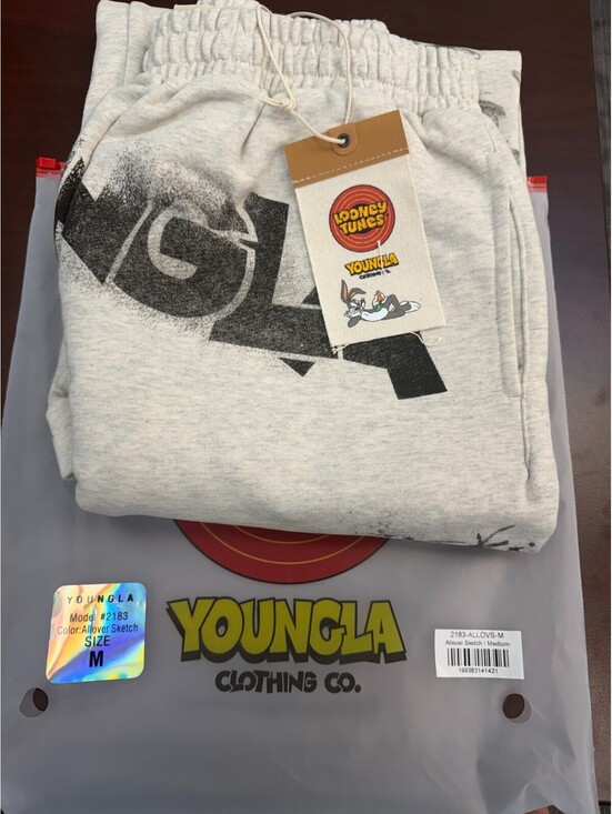 YoungLA Other - YoungLA- Medium- 2183 - Looney Tunes Squad Sweats- Allover Sketch- SoldOut!